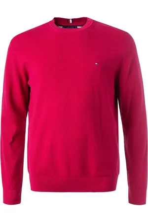 Tommy Hilfiger Pullover, Big&Tall, Bio Baumwolle, dunkelrot