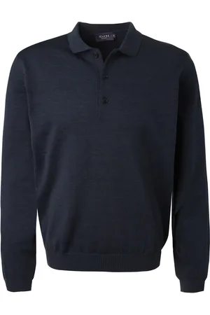 Maerz Pullover, Merinowolle waschbar, navy