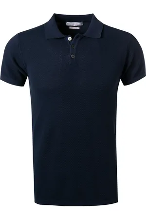 Daniele Fiesoli Polo-Shirt, Baumwoll-Strick, nachtblau