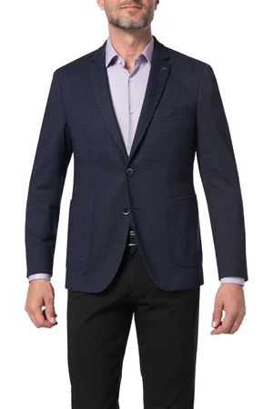 Digel Sakko, Slim Fit, Jersey, navy meliert