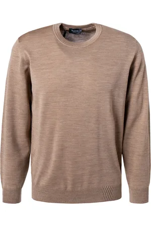 Maerz Pullover, Merinowolle, cappuccino meliert