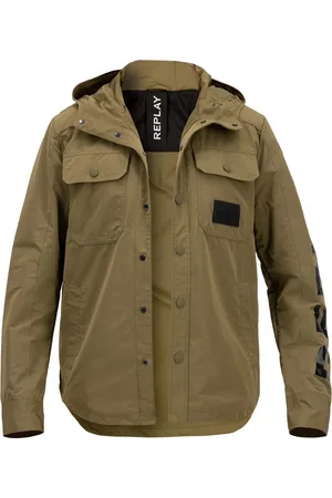 Replay Jacke, Mikrofaser, khaki