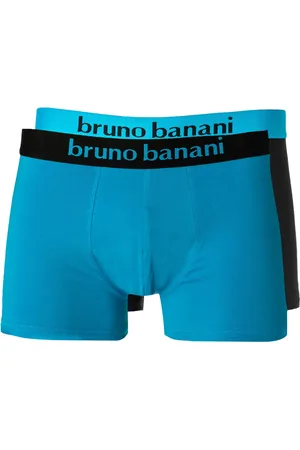 Bruno Banani Trunks, Baumwoll-Stretch, aqua-schwarz