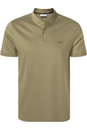 Calvin Klein Polo-Shirt, Baumwoll-Jersey, olive