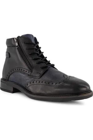 Bugatti Schnürboots, Leder warmgefüttert, dunkelblau