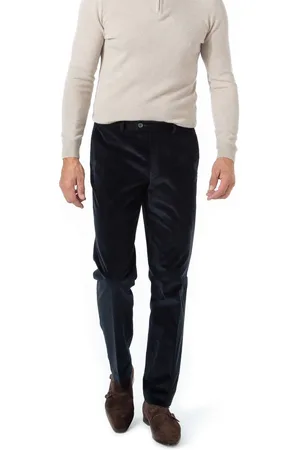 Hiltl Hose Parma, Regular Fit, Cord, marine