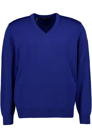 Maerz Pullover, Merinowolle waschbar, royal