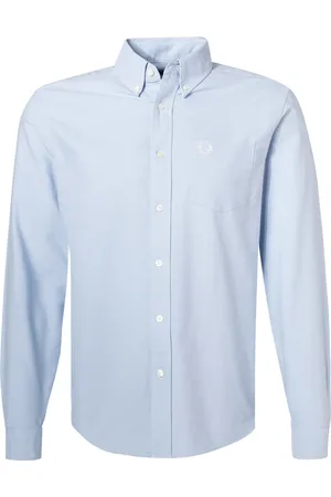 Fred Perry Hemd, Baumwolle, hellblau