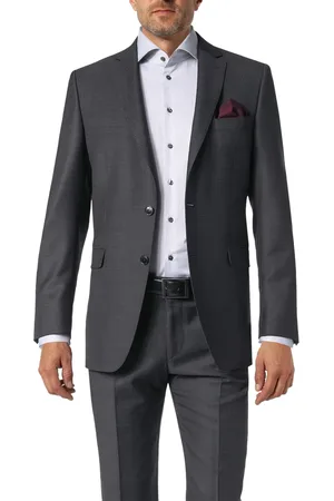 Digel Sakko, Modern Fit, Schurwolle Super110, schwarz meliert