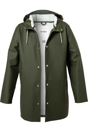 Stutterheim Regenmantel, PVC wasserdicht, dunkelgrün