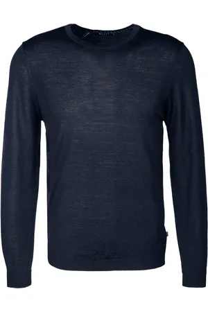 Maerz Pullover, Schurwolle, marineblau