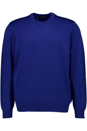 Maerz Pullover, Merinowolle waschbar, royal