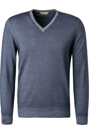 Gran Sasso Pullover, Schurwolle, tintenblau meliert