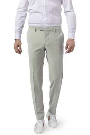 Cinque Hose Cimonopoli, Schurwoll-Stretch, salbei meliert