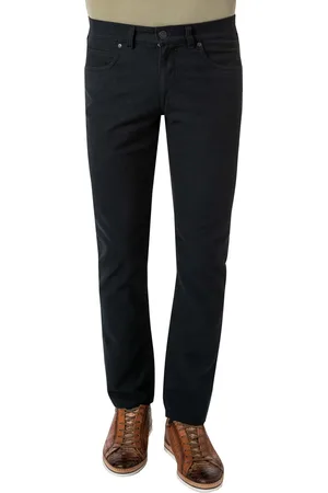 Atelier Gardeur Hose, Modern Fit, Baumwolle, nachtblau meliert