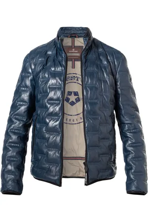 Milestone Lederjacke MS Aversa, Lammnappa Sorona®, royal