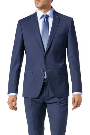 Roy Robson Sakko, Slim Fit, Schurwolle Super110, dunkelblau