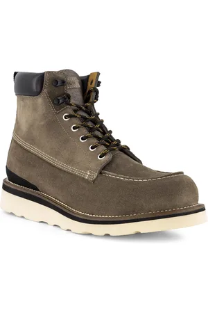 Woolrich Schnürboots, Velousleder, taupe
