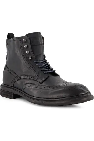 Rosso e Nero Schnürboots, Leder, nachtblau
