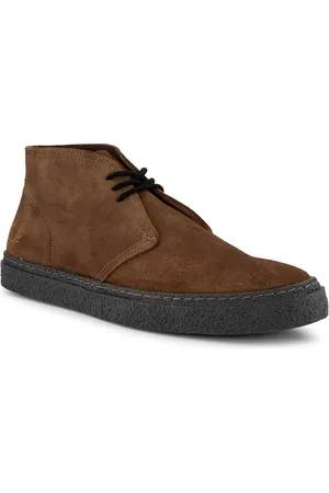Fred Perry Desert Boots, Veloursleder, hellbraun