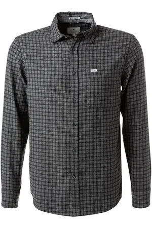 Pepe Jeans Hemd, Regular Fit, Baumwolle, dunkelgrau kariert