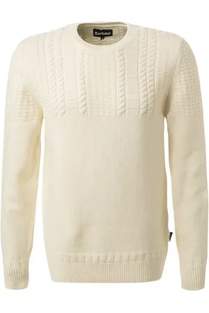 Barbour Pullover, Wolle, ecru