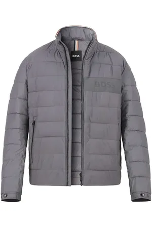 HUGO BOSS Steppjacke Cenitos, Mikrofaser, dunkelgrau
