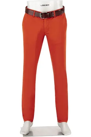 Alberto Chino Lou, Regular Fit, Baumwoll-Stretch, rost