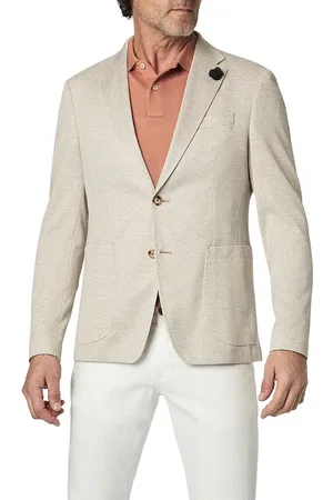 JOOP! Sakko Hoverest, Slim Fit, Jersey halbgefüttert, gemustert