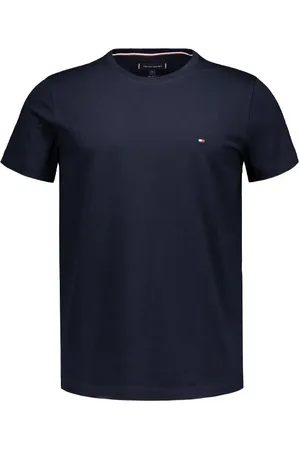 Tommy Hilfiger T-Shirt, Slim Fit, Baumwolle, nachtblau