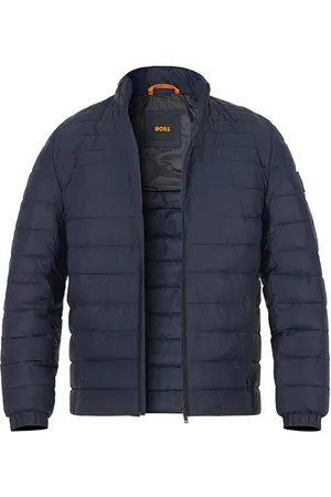 HUGO BOSS Steppjacke Oden, Mikrofaser, dunkelblau