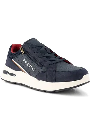 Bugatti Sneaker, Material-Mix, dunkelblau