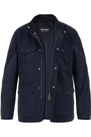 Barbour Fieldjacket Casual Ogston, Baumwolle ungefüttert, navy