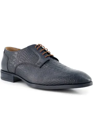 Rosso e Nero Derby, Leder, blu