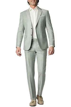 JOOP! Anzug Herby-Blayr, Slim Fit, Wolle, mintgrün meliert