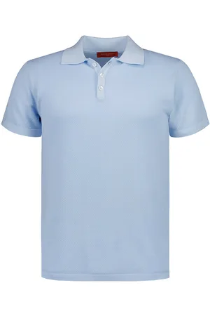 Daniele Fiesoli Polo-Shirt, Baumwoll-Strick, himmelblau