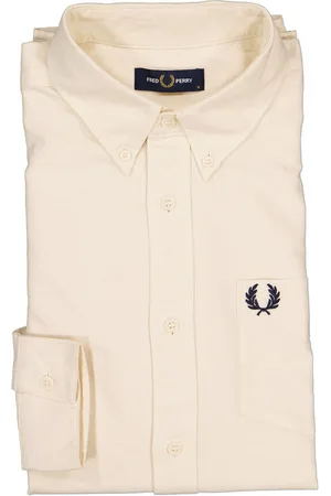Fred Perry Hemd, Baumwolle, ecru