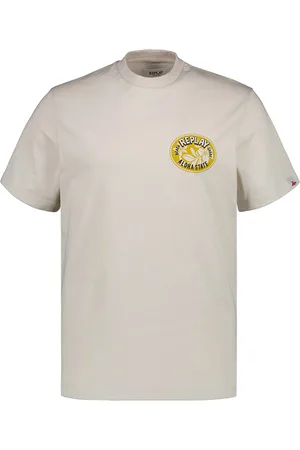 Replay T-Shirt, Baumwolle, alabasta