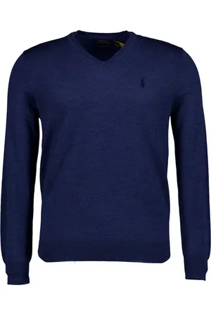 Ralph Lauren Pullover, Slim Fit, Merinowolle waschbar, navy