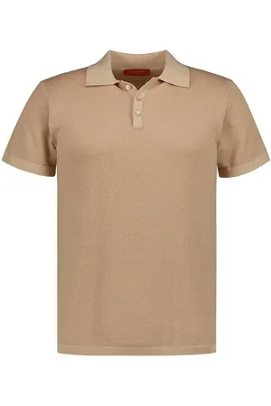 Daniele Fiesoli Polo-Shirt, Baumwoll-Strick, sand