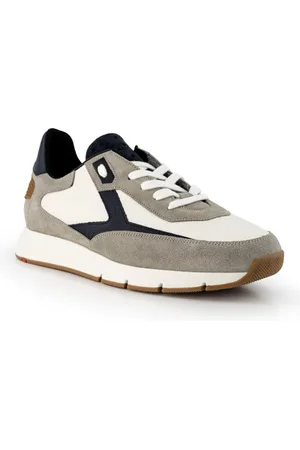 Lloyd Sneaker Ames, Leder, grau-weiß