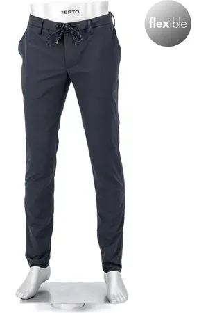 Alberto Golfhose Jump, Slim Fit, Mikrofaser wasserabweisend, navy