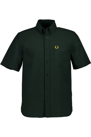 Fred Perry Kurzarmhemd, Oxford, tannengrün