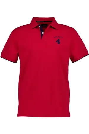 Hackett Polo-Shirt, Classic Fit, Baumwoll-Piqué, kirschrot