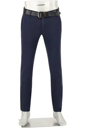 Alberto Chino Rob, Slim Fit, Pima Baumwolle-TencelT, nachtblau