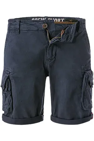 Alpha Industries Cargoshorts, Slim Fit, Baumwolle, navy