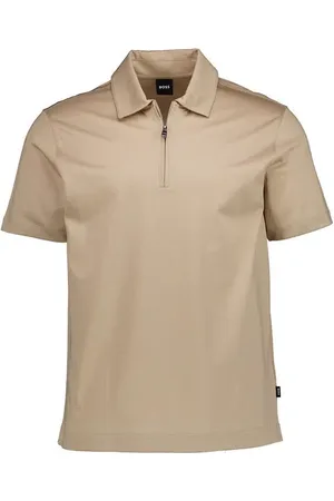 HUGO BOSS Zip-Polo Paras, Baumwolle