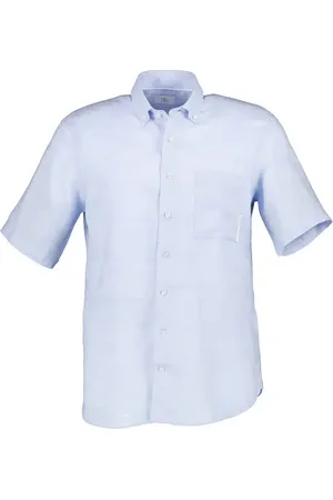Bogner Kurzarmhemd Lykos-4, Reines Leinen, hellblau