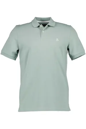 Marc O’ Polo Polo-Shirt, Regular Fit, Bio Baumwoll-Piqué, seegrün
