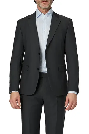 Strellson Sakko, Aidan, Slim Fit, Mikrofaser-Stretch, dunkelgrau meliert